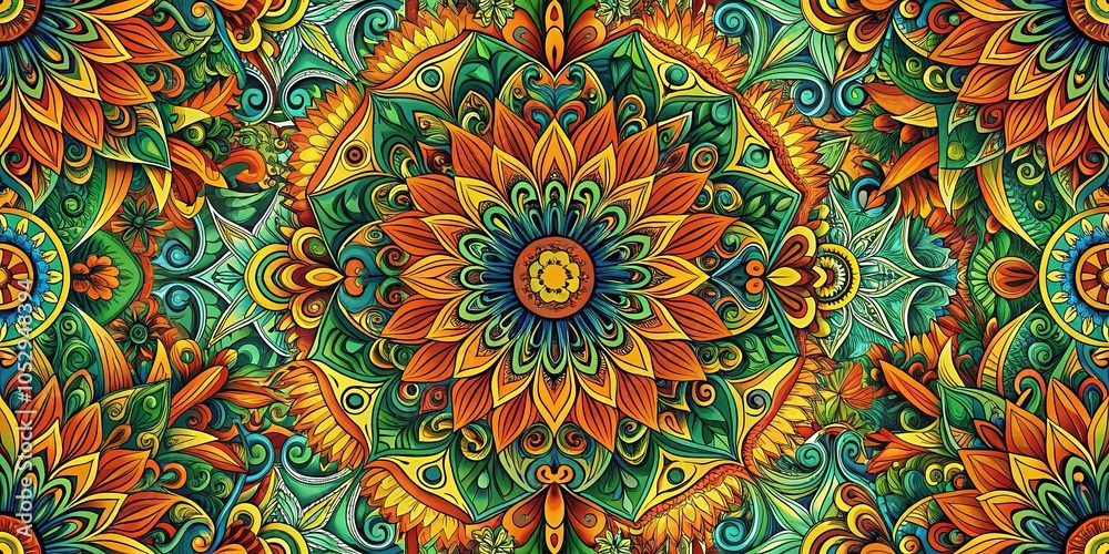 A kaleidoscope of vibrant floral patterns intertwining to form a mesmerizing tapestry of nature's beauty A kaleidoscope of vibrant floral patterns intertwining to form a mesmerizing tapestry of nature's beauty