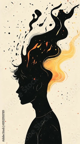 Illustrations visualize abstract emotions such as anxiety and loneliness.generated by AI