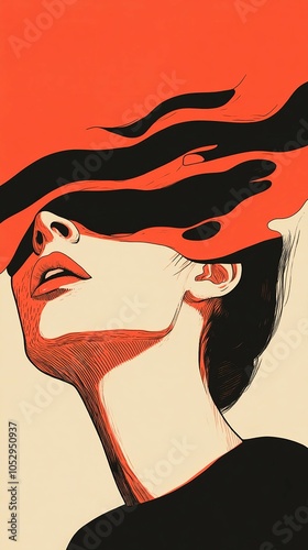 Illustrations visualize abstract emotions such as anxiety and loneliness.generated by AI