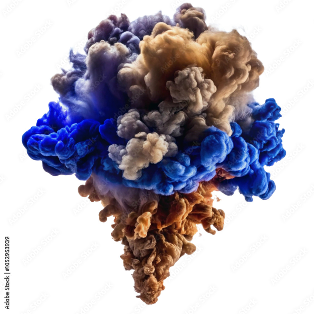 Obraz premium Cloud of smoke isolated on transparent background