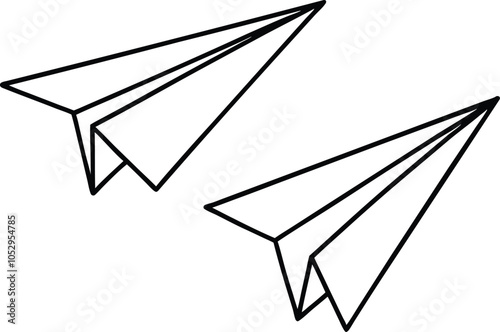 
Paper plane icon, paper plane vector
