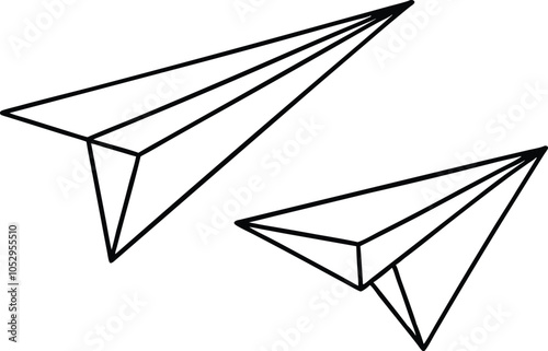 
Paper plane icon, paper plane vector
