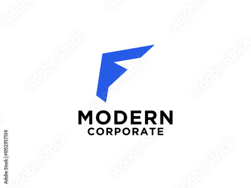 Initial Letter F Logo Design Flat Vector Illustration. Free Download Initial Letter F Logo Design Flat Vector Illustration. - GFXLoad