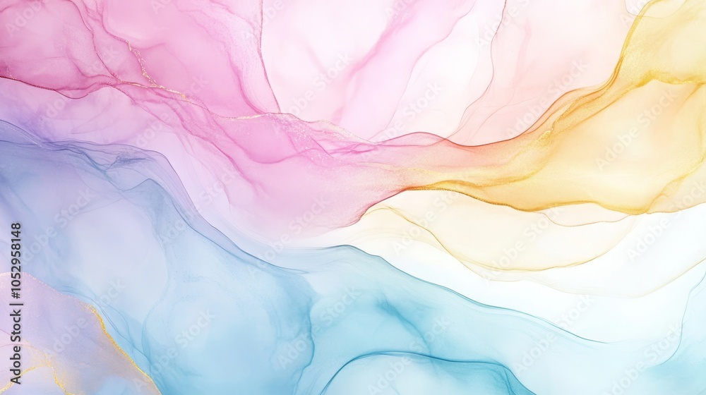 2410 92.A vibrant alcohol ink artwork displaying a fluid mixture of bold and pastel colors, blending effortlessly into one another. The delicate marbling effect and translucent layers create a soft 2410 92.A vibrant alcohol ink artwork displaying a fluid mixture of bold and pastel colors, blending effortlessly into one another. The delicate marbling effect and translucent layers create a soft