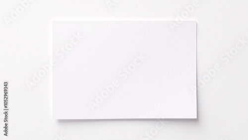 Single White Index Card