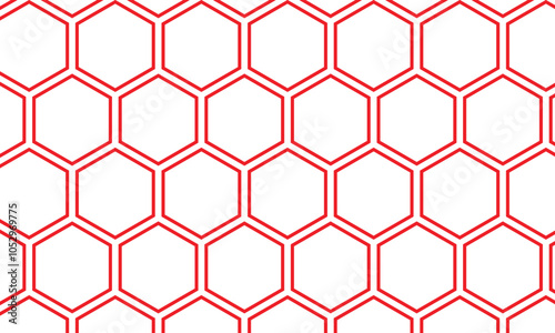 abstract red honeycomb pattern art can be used background, wallpaper, wall cloth.