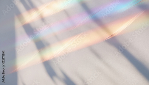 Dreamy Spectrum Diagonal Holographic Light Refraction Overlay photo