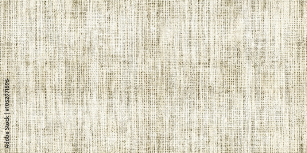 Fototapeta premium A Seamless Texture of Woven Fabric with a White Background and a Subtle Brown Pattern