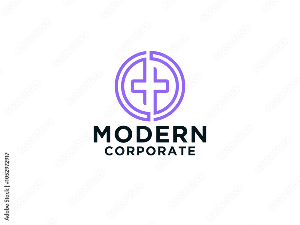 Medical Logo Healthcare Symbol. White Cross Sign Negative Space with Medicine Icon Linked with Circle Globe Origami Style. Medical Logo Healthcare Symbol. White Cross Sign Negative Space with Medicine Icon Linked with Circle Globe Origami Style.
