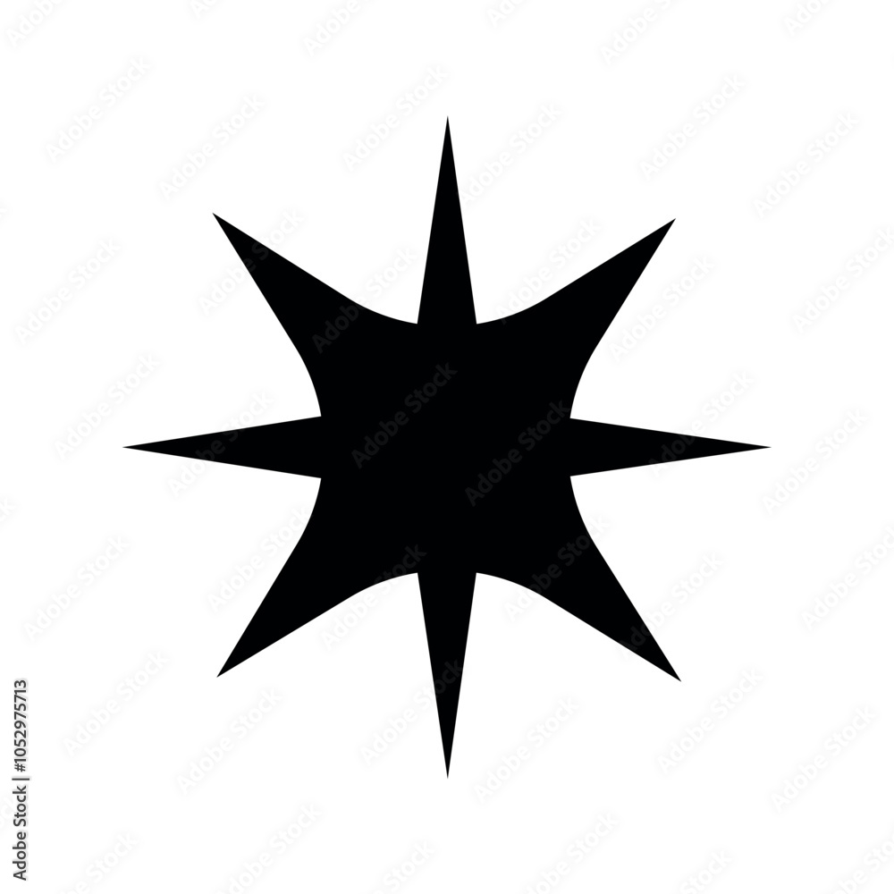 Obraz premium black star on a white background