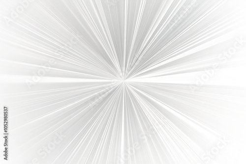 Abstract white background with dynamic divergent lines, radiating from a central point, for an overlay or screen filter, with an energetic and vibrant movement