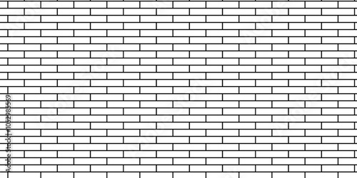 White brick blank home wall construction texture copy for space stucco panorama white tiles and black joints. pavement road white brick wall used for background.	
