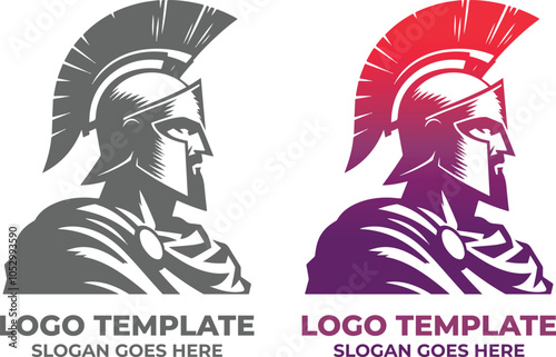 Spartan Warrior Logo Design 