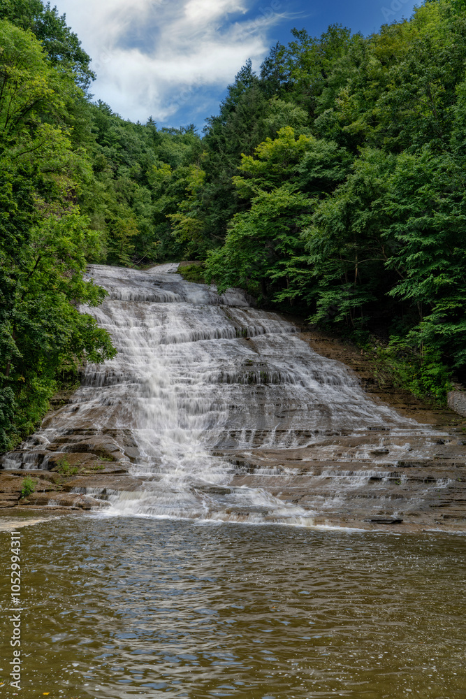 Buttermilk Falls in New York State Buttermilk Falls in New York State
