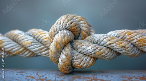 Close-up of a Nautical Rope Knot