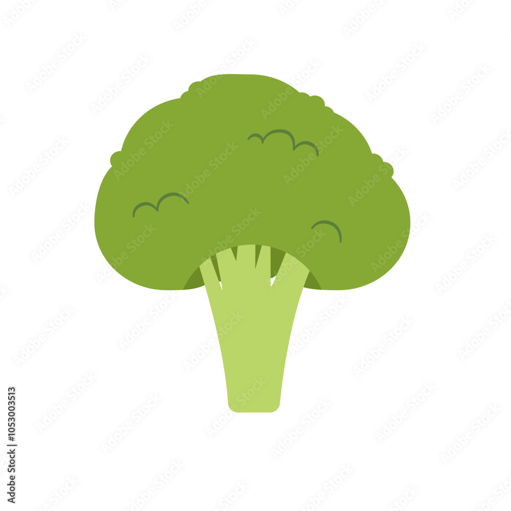 Cartoon Illustration of Broccoli Vegetable Cartoon Illustration of Broccoli Vegetable