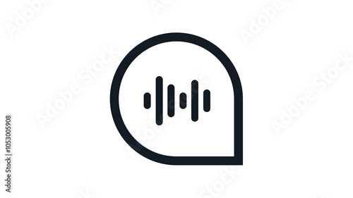 Voice Chat Animation Voice Chat, Audio Calls, and Conversations Audio voice message animation transparent background 4K