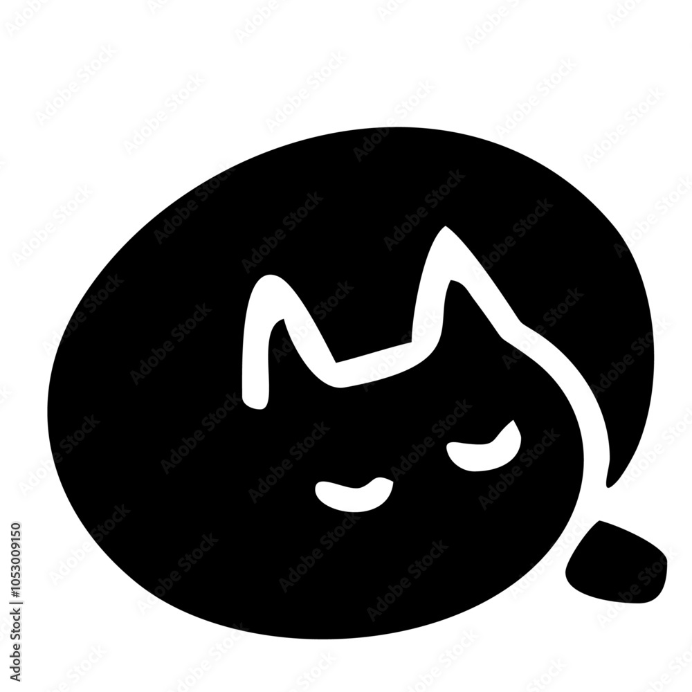 Silhouette of a cat with white background. Animal clipart vector design illustration. Silhouette of a cat with white background. Animal clipart vector design illustration.