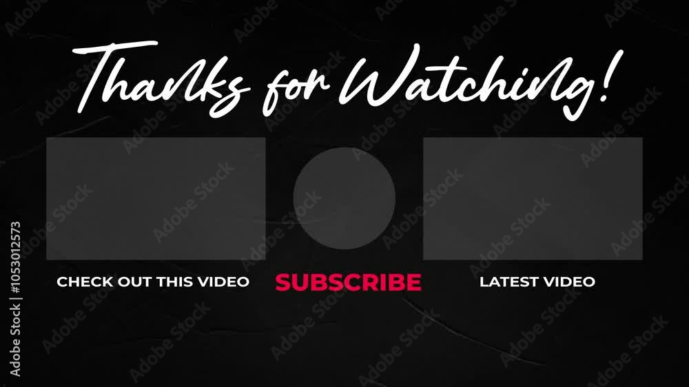 Animated, thanks for watching YouTube End screen outro video