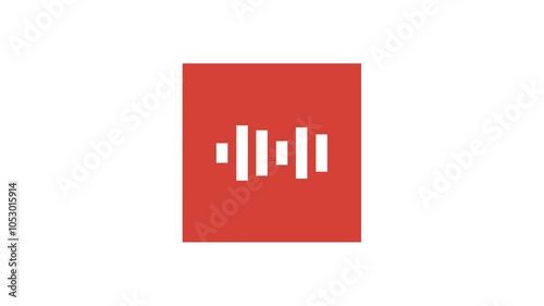 sound wave Animated spectrum transparent background 4K
