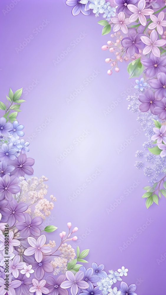 flowers on a blue background