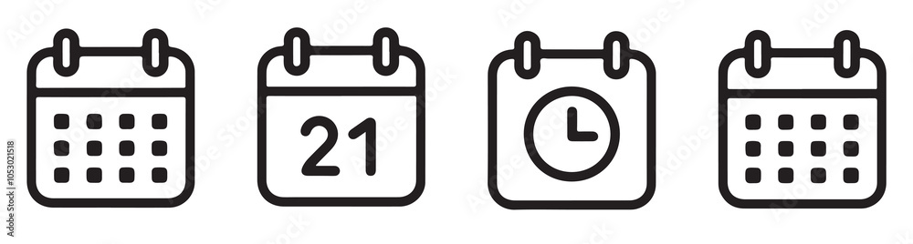 Calendar Icon collection. Set of calendar symbols. Meeting Deadlines icon. Time management .Appointment schedule flat icon icon, calendar icon, calendar symbols, calendar vector, meeting icon, deadlin Calendar Icon collection. Set of calendar symbols. Meeting Deadlines icon. Time management .Appointment schedule flat icon icon, calendar icon, calendar symbols, calendar vector, meeting icon, deadlin
