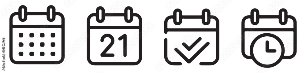 Calendar Icon collection. Set of calendar symbols. Meeting Deadlines icon. Time management .Appointment schedule flat icon icon, calendar icon, calendar symbols, calendar vector, meeting icon, deadlin Calendar Icon collection. Set of calendar symbols. Meeting Deadlines icon. Time management .Appointment schedule flat icon icon, calendar icon, calendar symbols, calendar vector, meeting icon, deadlin