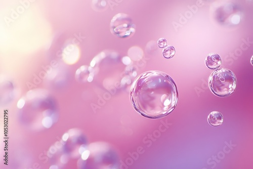 Gel serum texture with transparent micro bubble. Skin care concept.   Image