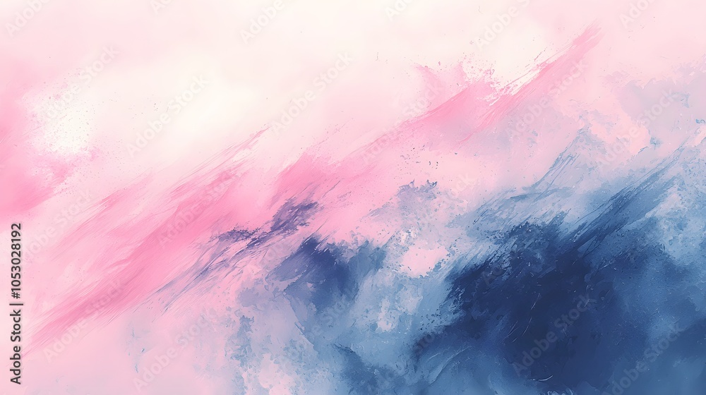 Naklejka premium Soft Watercolor Hand-Drawn Abstract Texture