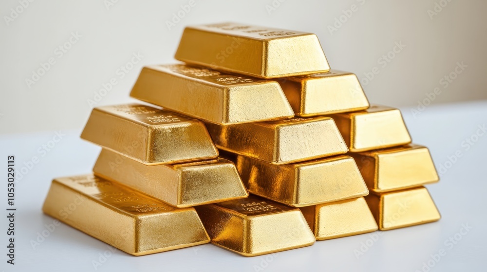 Large Stack of Gold Bars Large Stack of Gold Bars