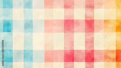 Wallpaper Mural pastel colored tatanche check background Torontodigital.ca