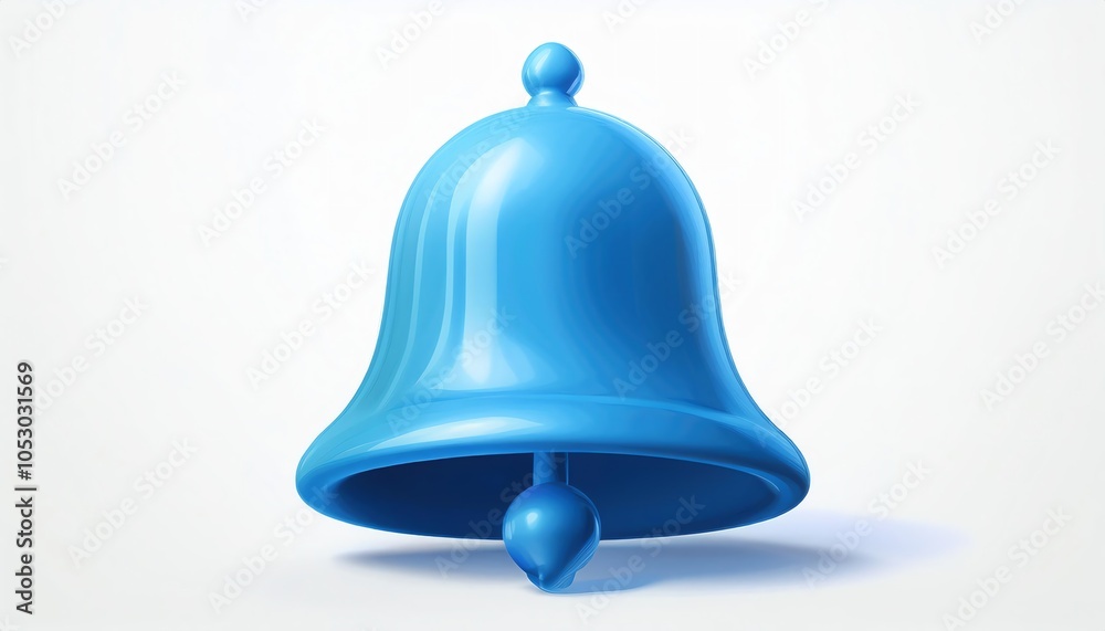A vibrant blue bell icon against a clean background, symbolizing alerts or notifications in digital contexts. A vibrant blue bell icon against a clean background, symbolizing alerts or notifications in digital contexts.
