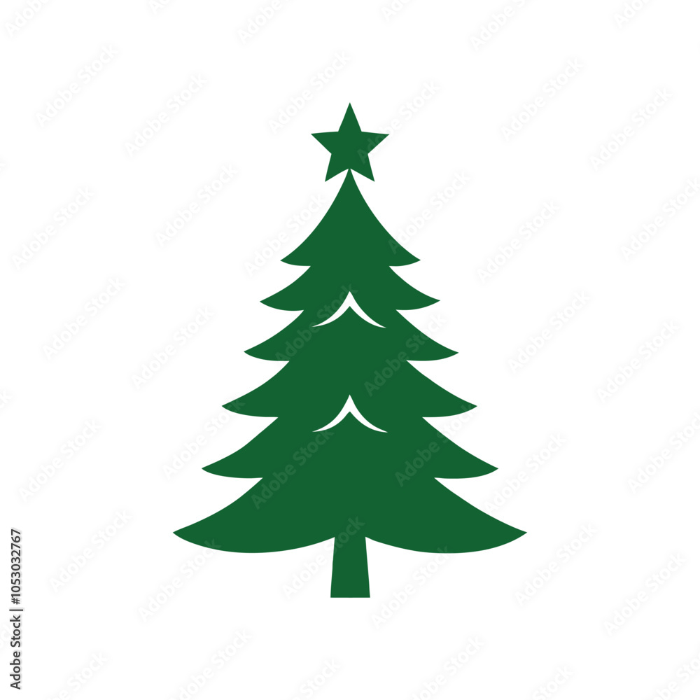 Isolated Christmas Tree Vector on White Festive Evergreen Illustration for Holiday Decor, Nature, and Winter Celebration Isolated Christmas Tree Vector on White Festive Evergreen Illustration for Holiday Decor, Nature, and Winter Celebration