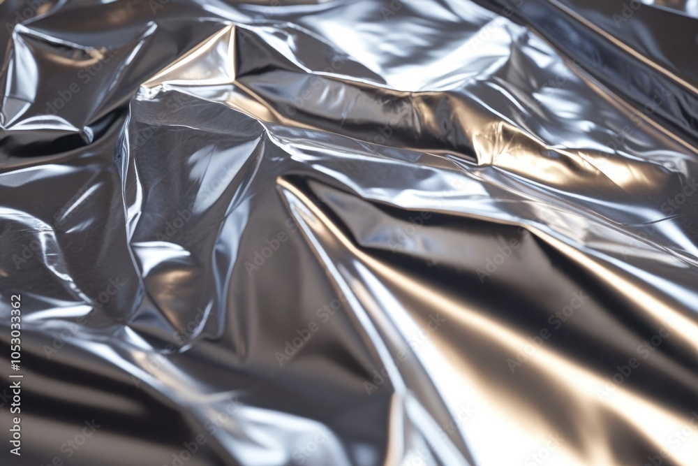 Aluminum foil based on. Material with a thin metal coating for different technical purposes. metal Aluminum foil based on. Material with a thin metal coating for different technical purposes. metal