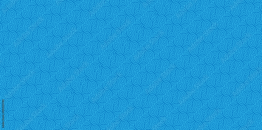 Abstract Overlapping Pattern. Seamless geometric ocean spiral pattern and abstract circle wave lines. blue seamless tile stripe geomatics create retro square line backdrop pattern background.
Abstract Overlapping Pattern. Seamless geometric ocean spiral pattern and abstract circle wave lines. blue seamless tile stripe geomatics create retro square line backdrop pattern background.