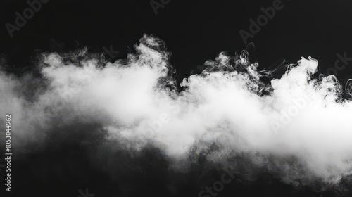 White Smoke in Dark Atmosphere