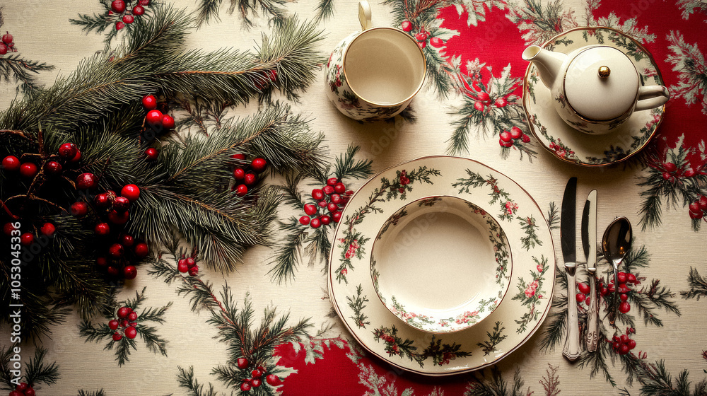 Christmas Winter Holiday Tablescape Christmas Winter Holiday Tablescape