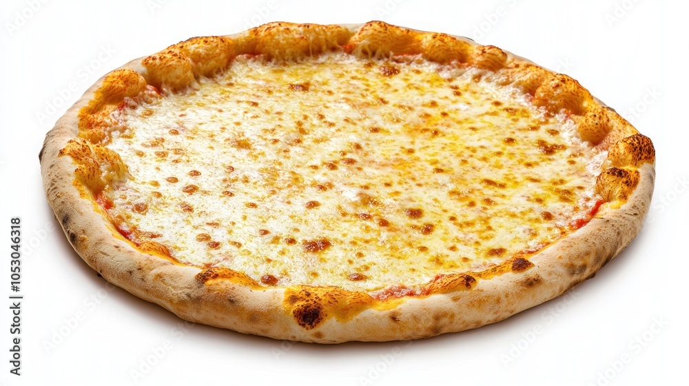 Cheesy Italian pizza isolated on transparent background Cheesy Italian pizza isolated on transparent background