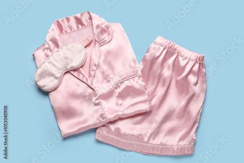 Stylish silk pajamas and sl...