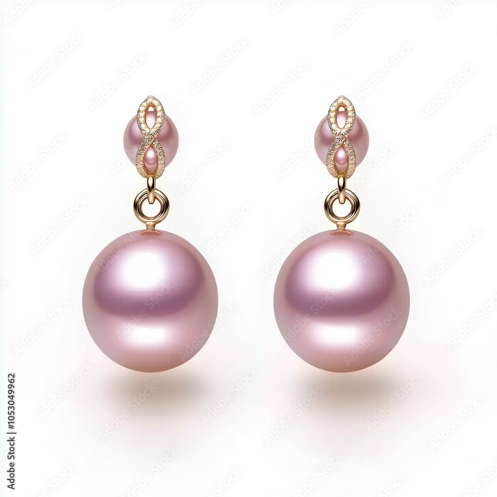 Luxury in Simplicity Elegant Pink Pearl Earrings Luxury in Simplicity Elegant Pink Pearl Earrings