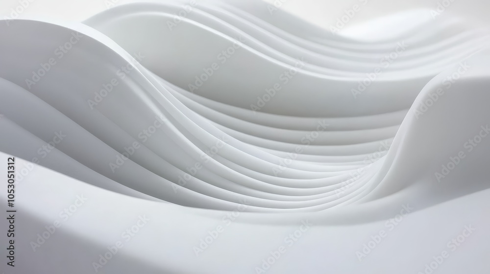 Abstract White Curved Lines and Shapes Background Abstract White Curved Lines and Shapes Background