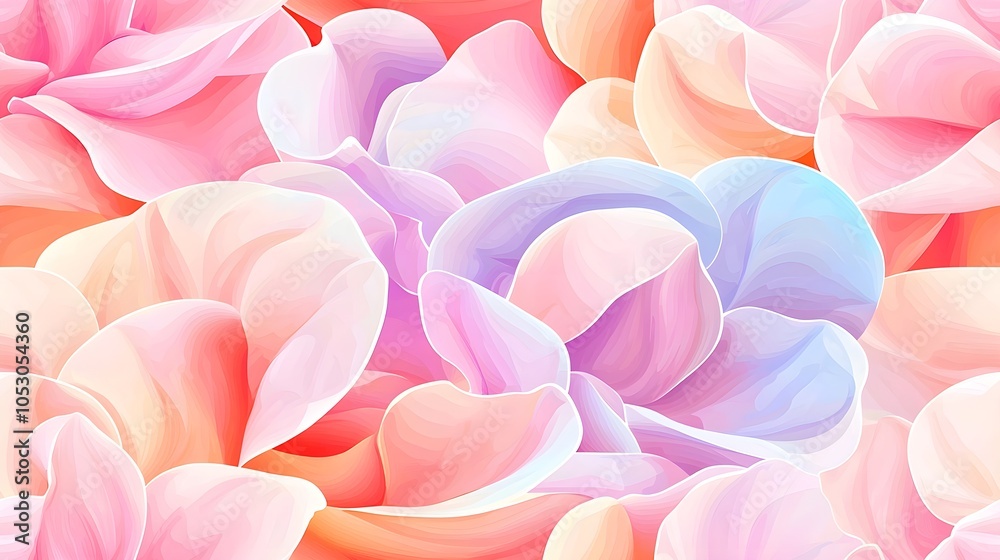 Fototapeta premium Pastel Flower Petals Texture