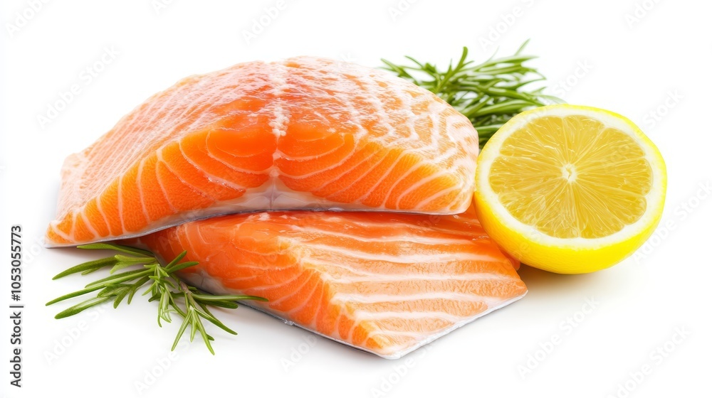 Fresh Salmon Fillet with Lemon and Rosemary Fresh Salmon Fillet with Lemon and Rosemary