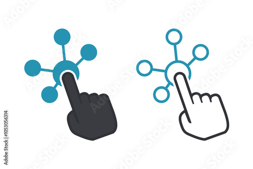 Interactive ison symbol. Vector illustration photo
