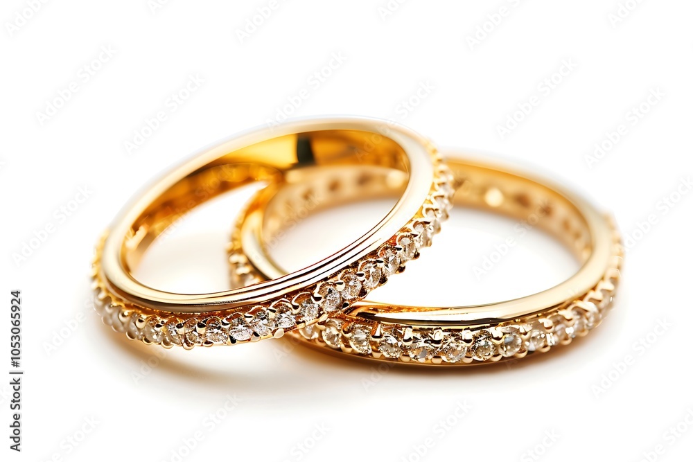 Wedding rings isolated on the white background. Wedding rings isolated on the white background.