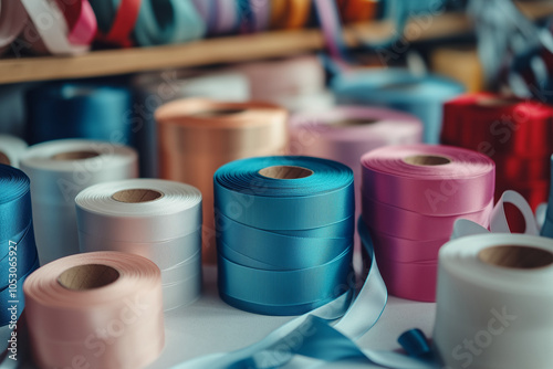  assorty of colorful ribbons ribbons photo