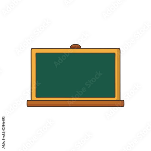 School board isolated flat vector llustration on white background