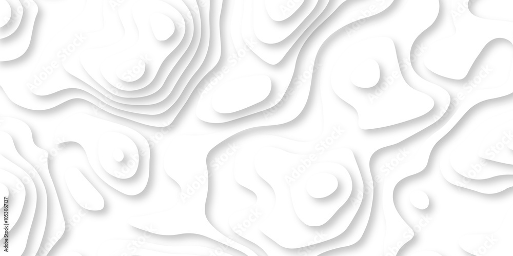 Minimal abstract vector wave carve diamond topography line circle creative 3d papercut white background. Luxury white wave and empty space for texture art design. Minimal abstract vector wave carve diamond topography line circle creative 3d papercut white background. Luxury white wave and empty space for texture art design.