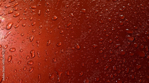 red water drops