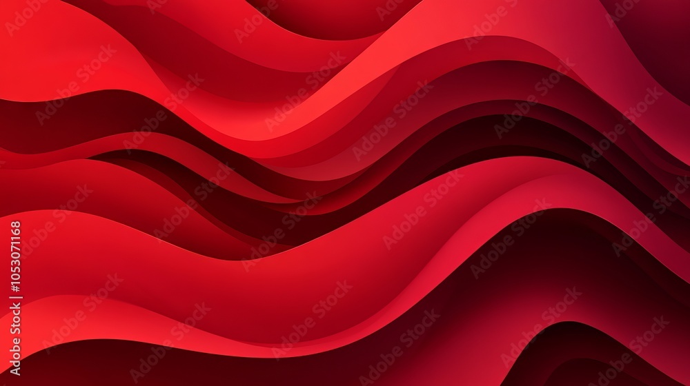 Abstract red waves geometric background with gradient color. Modern fluid shapes composition, ideal for presentation design, website backgrounds, banners, wallpapers, brochures, and posters. Abstract red waves geometric background with gradient color. Modern fluid shapes composition, ideal for presentation design, website backgrounds, banners, wallpapers, brochures, and posters.